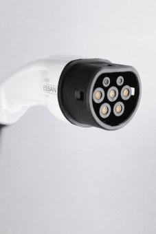 Essan 22kw Type 2 White Socket Double-Sided 15m Electric Vehicle Charging Cable